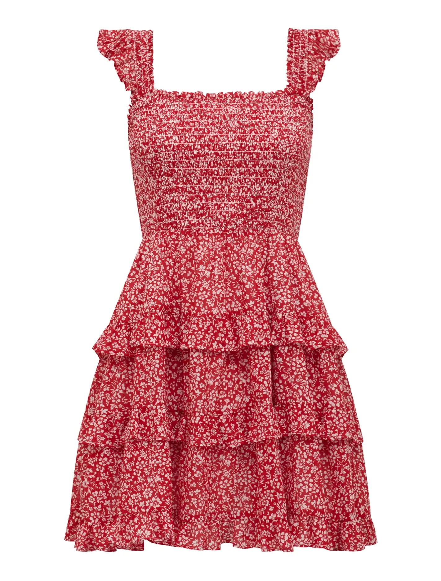 Odette Printed Cotton Mini Dress