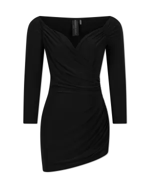 Off  Shoulder Side Drape Pickleball Mini Dress