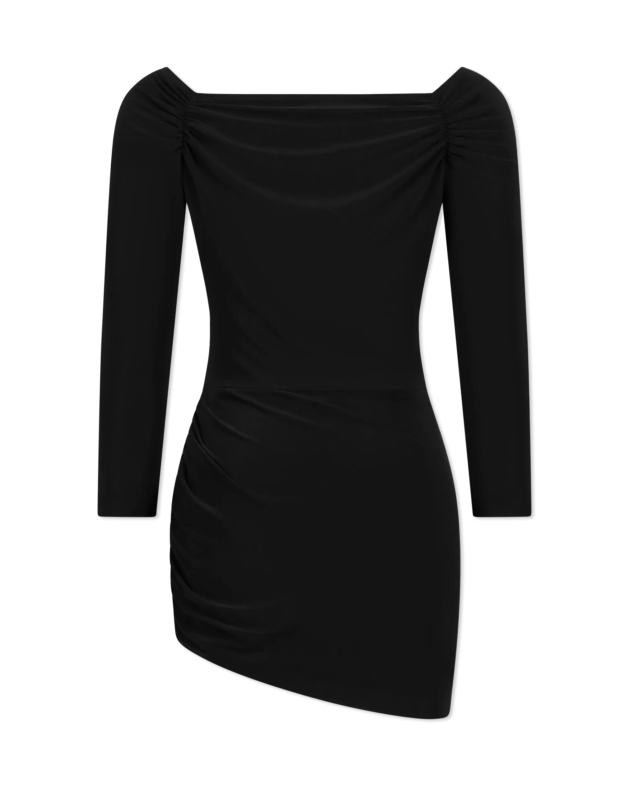 Off  Shoulder Side Drape Pickleball Mini Dress