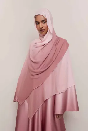 Ombre Modal Hijab - Pink Pearl