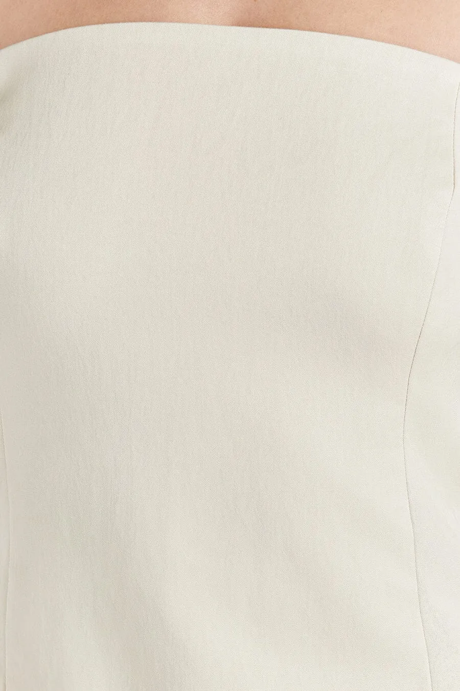 OPAL OAT STRAPLESS MIDI DRESS