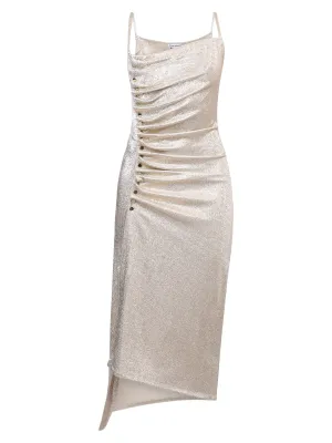 Paco Rabanne Ruched Asymmetric Dress