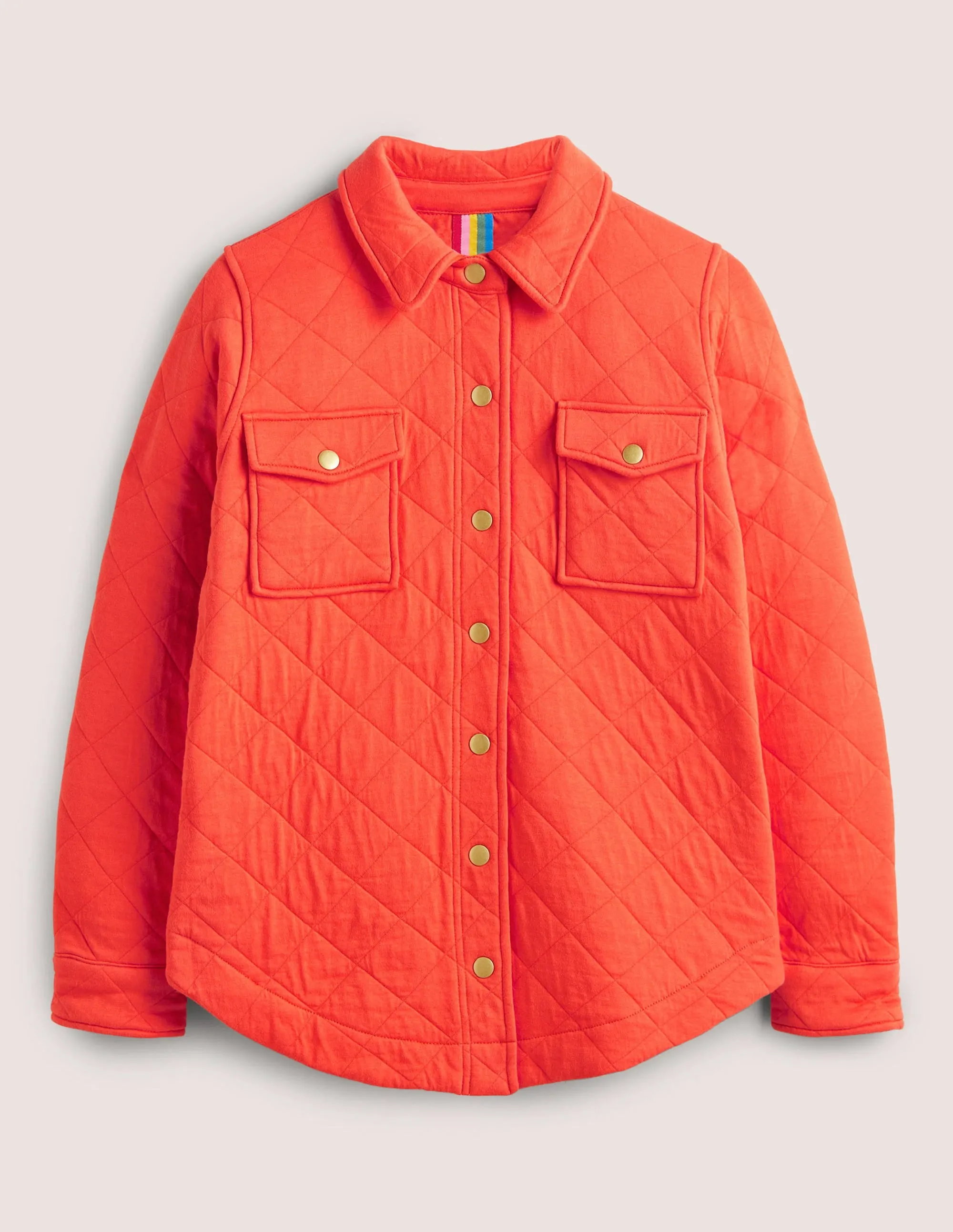 Quilted Jersey Shacket-Tigerlily