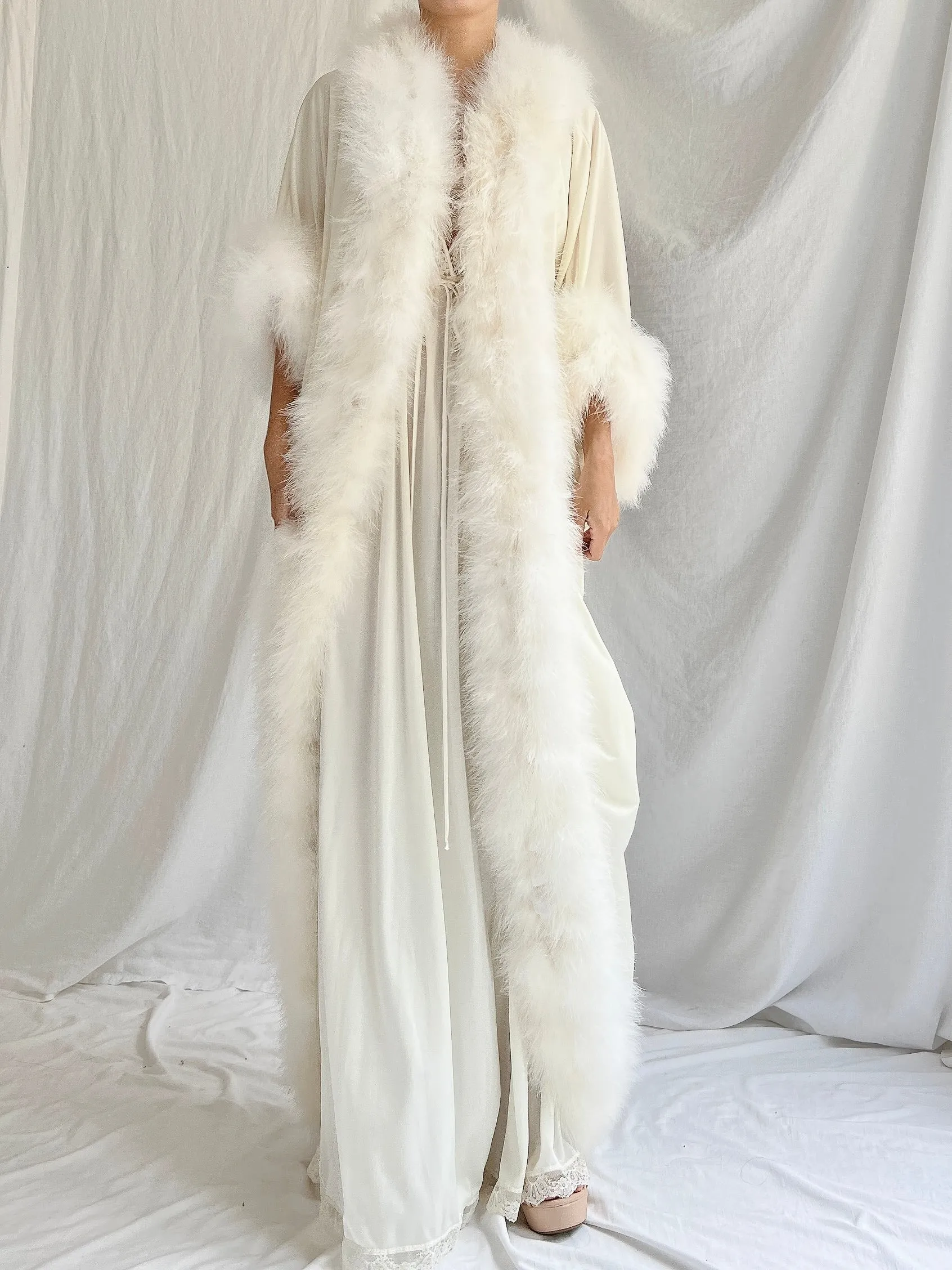 Rare Lucie Ann Feather Robe - OSFM