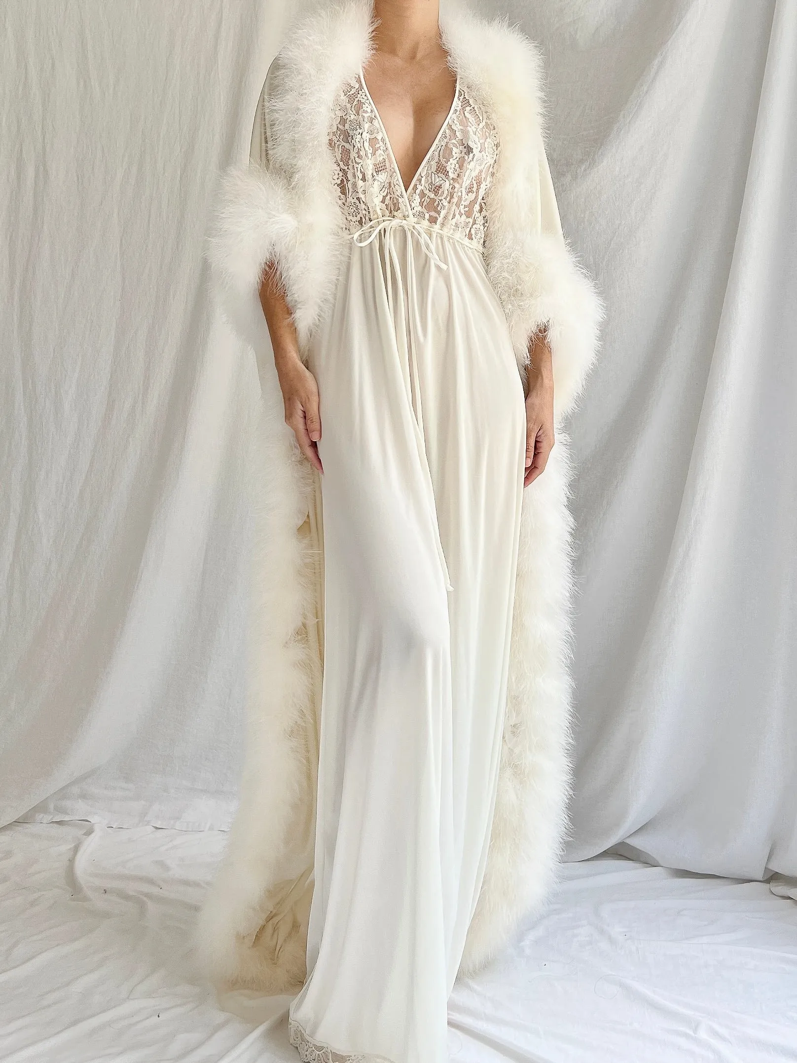 Rare Lucie Ann Feather Robe - OSFM