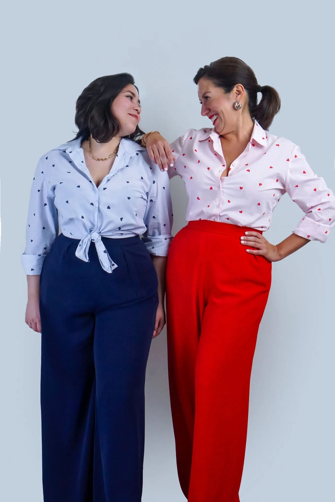 Red Heart Stripe Cotton Dress  Jennifer Shirt