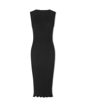 Ribbed Sleeveless Midi Dress