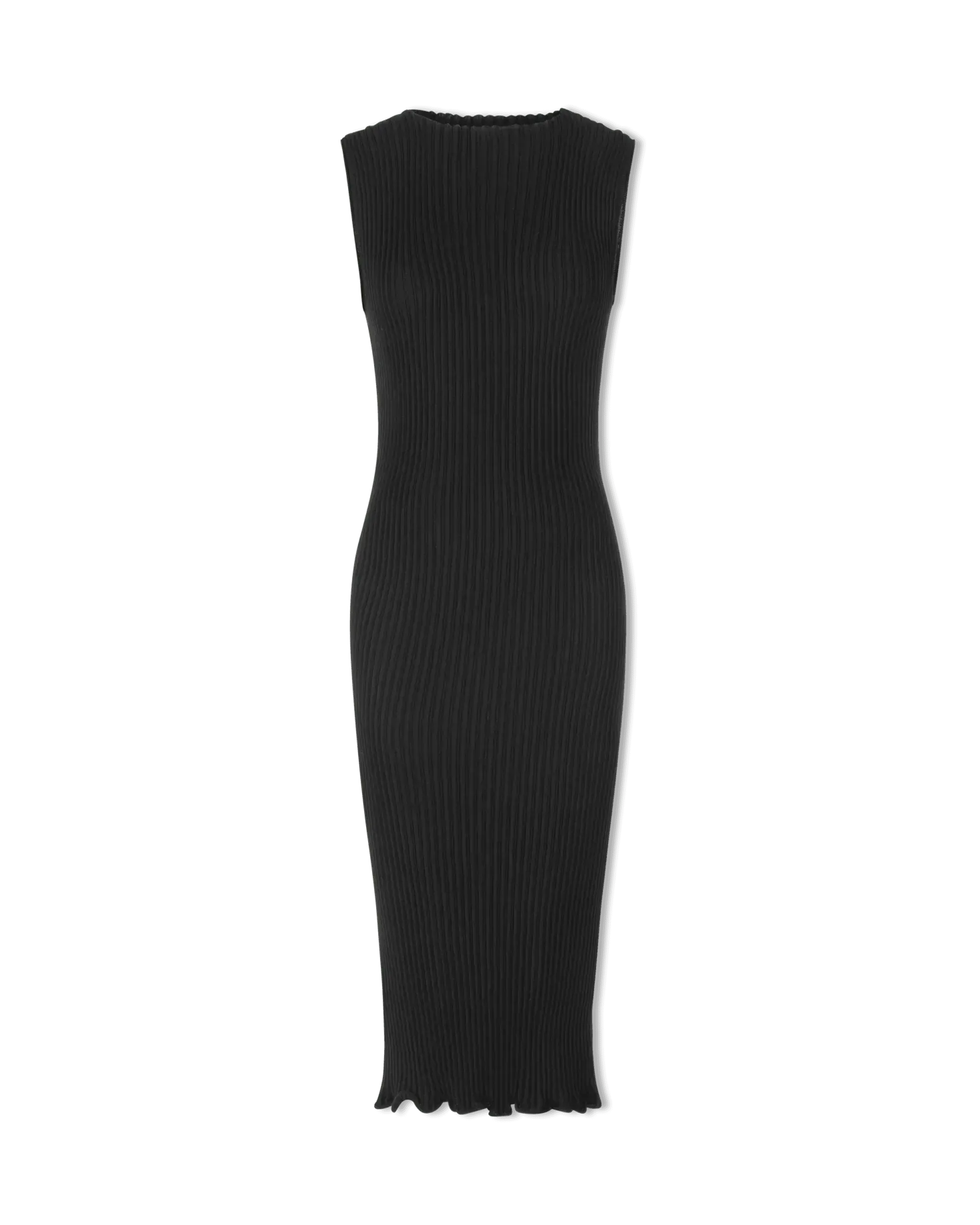 Ribbed Sleeveless Midi Dress
