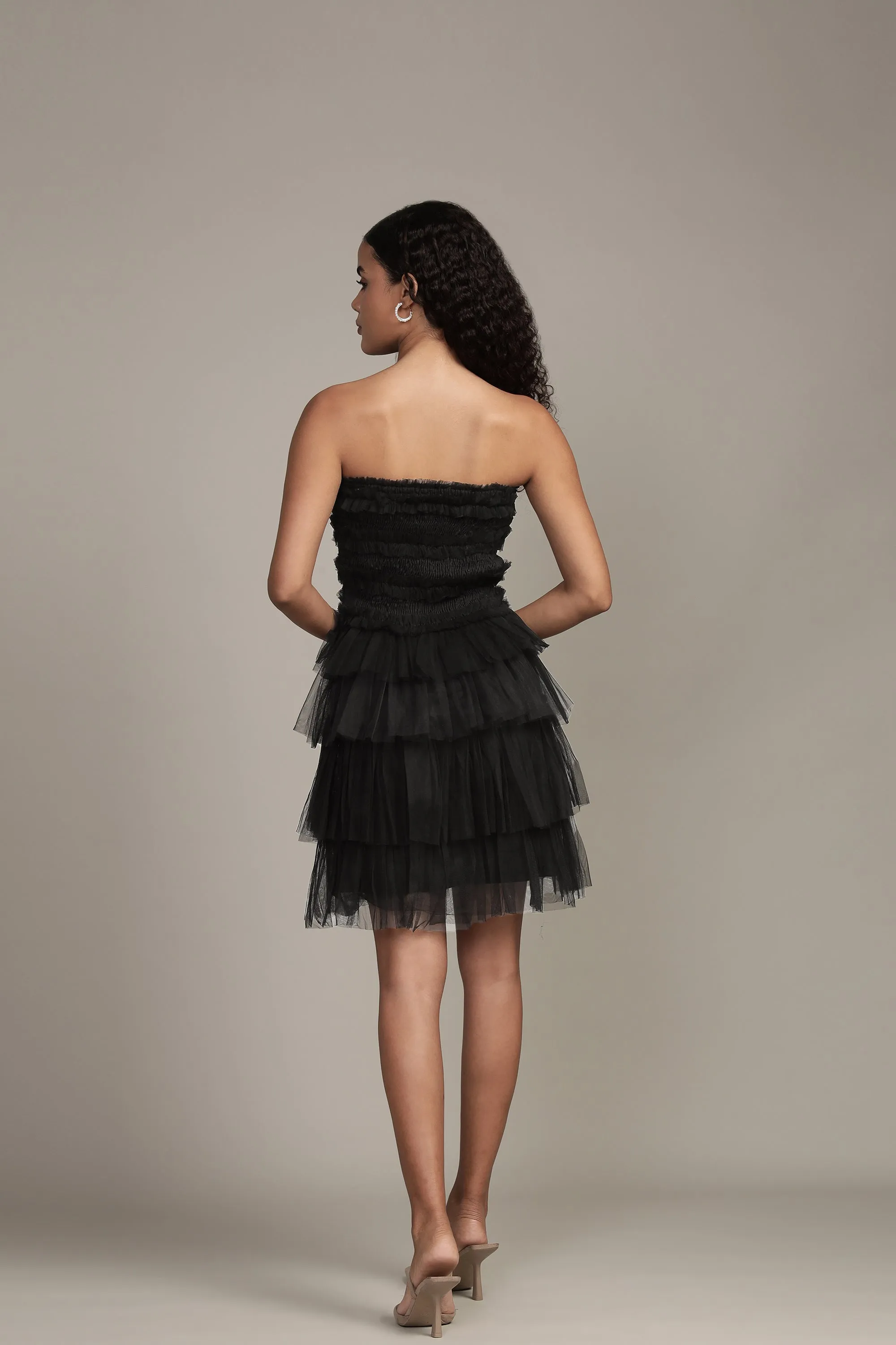 Ronda Mini Dress in Black