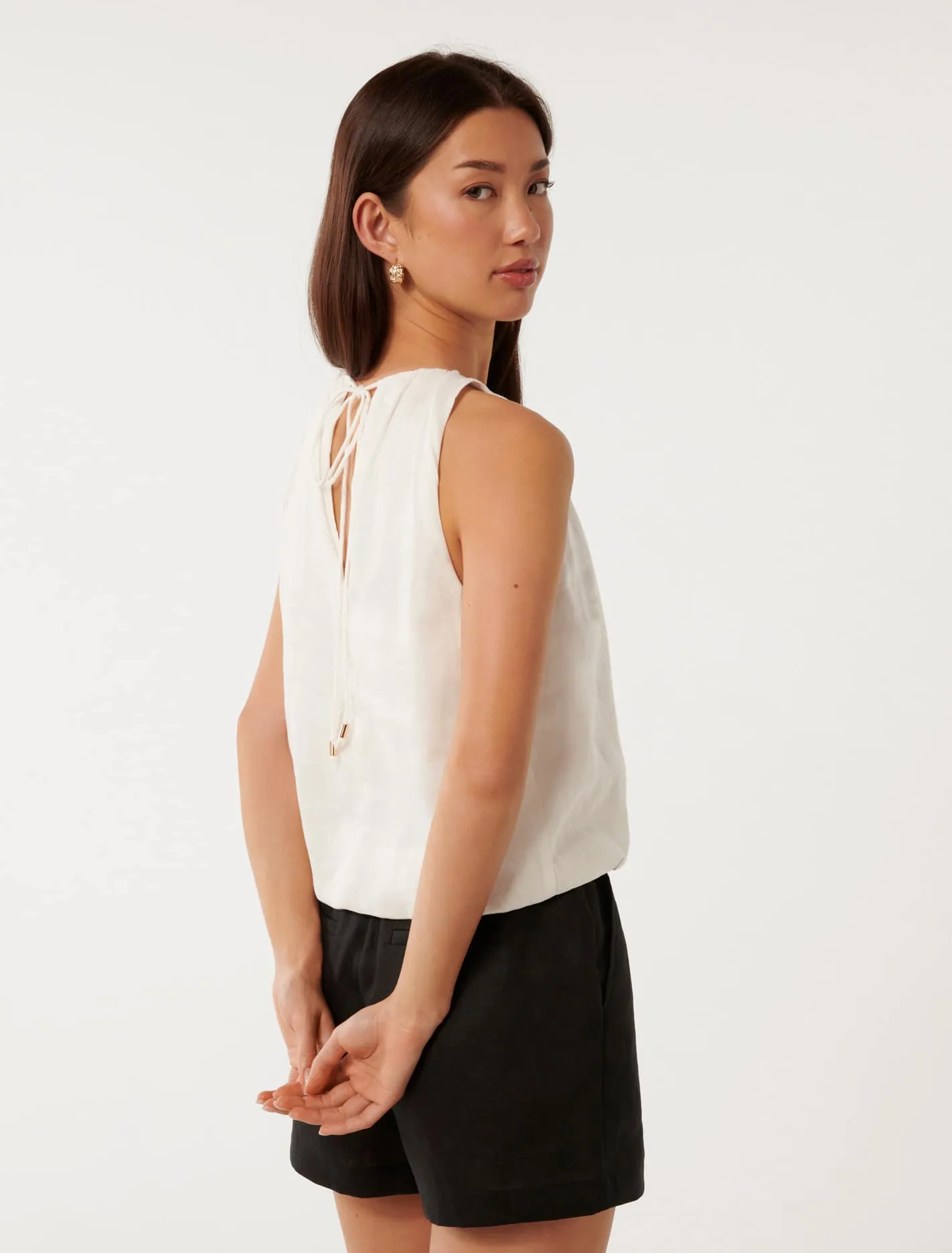 Rosalind Bubble Linen Top