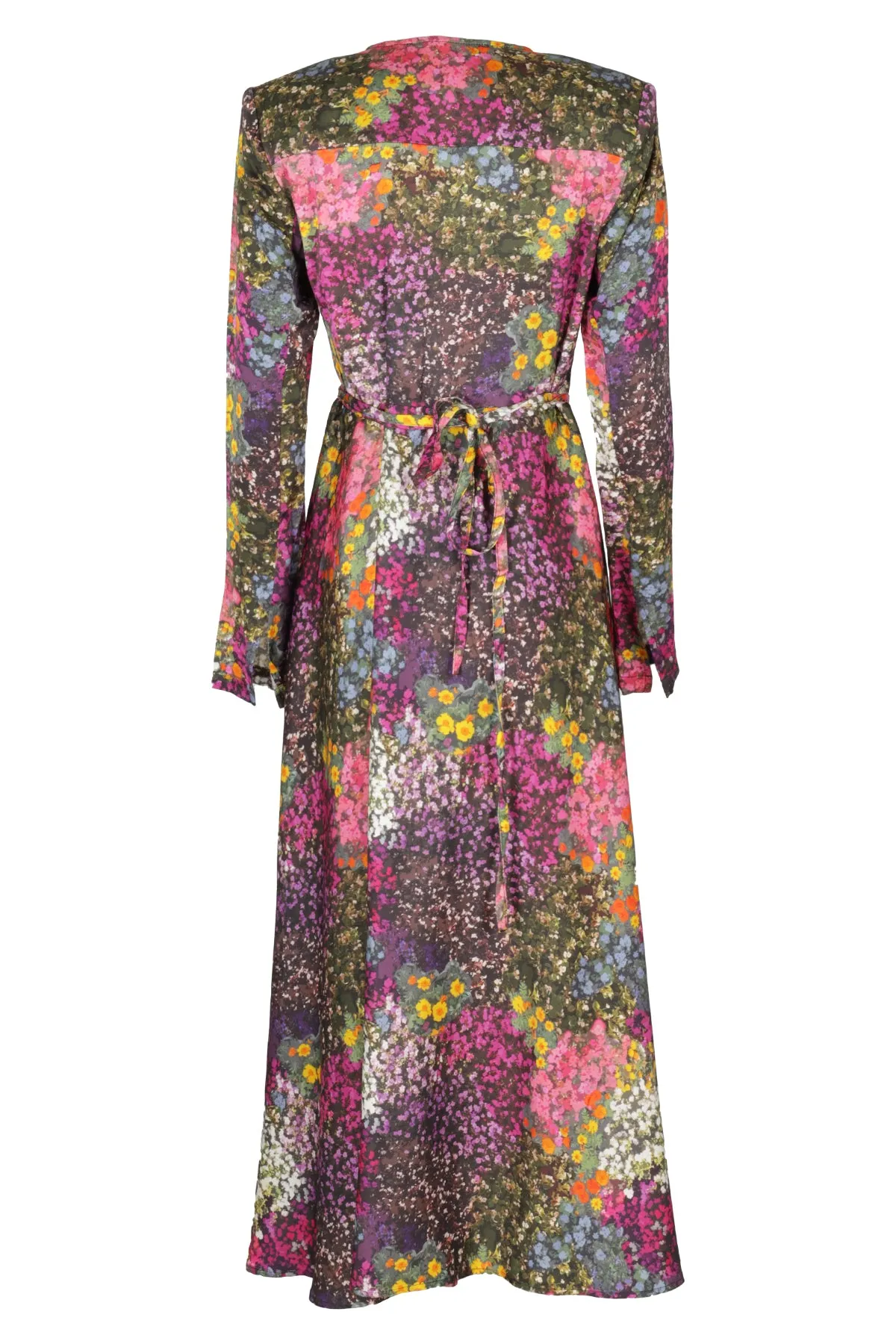 ROTATE Wrap Tied Magna Midi Dress