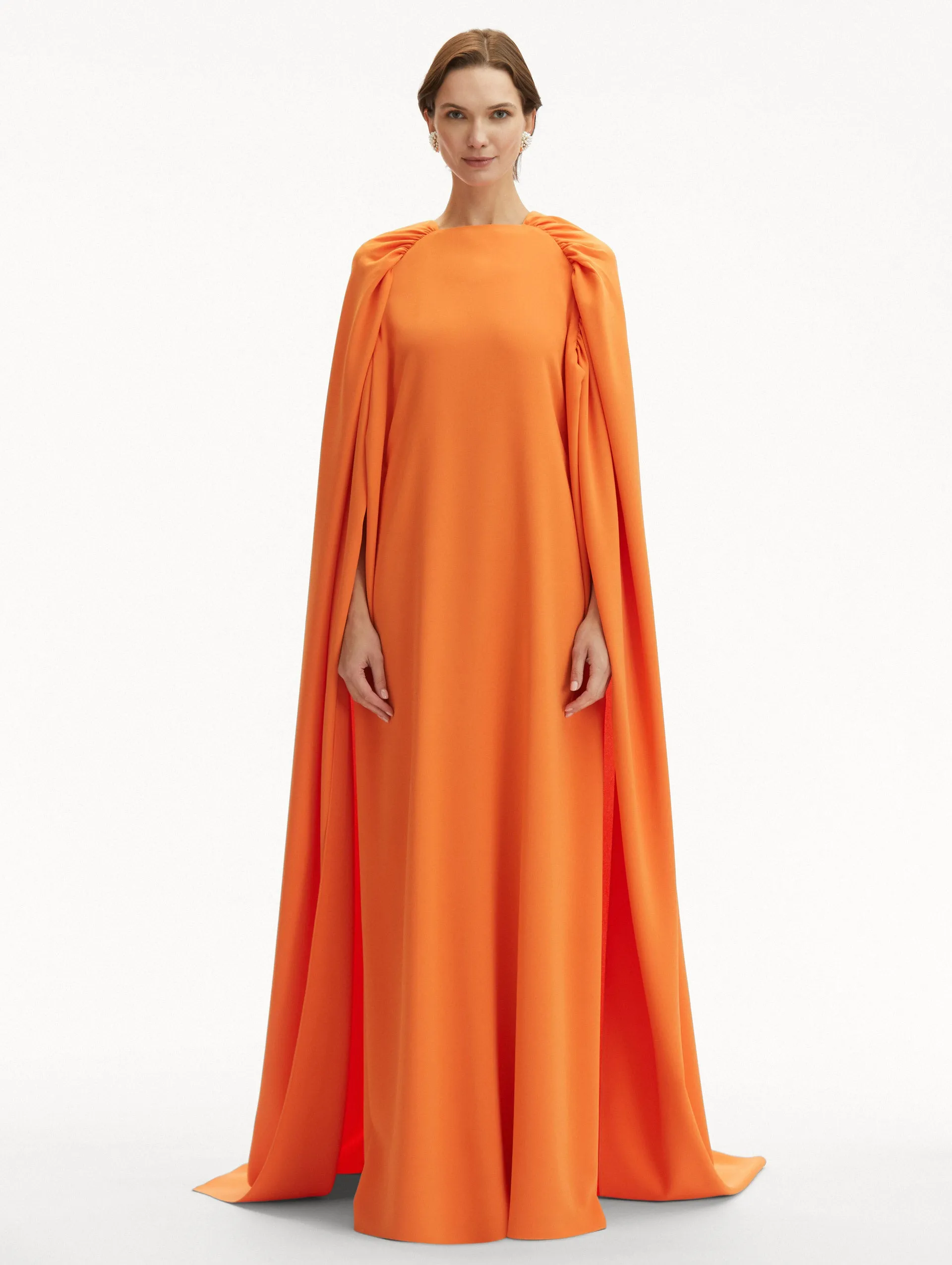 Rushed Shoulder Georgette Caftan