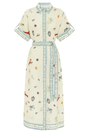 Sandy Embroidered Shirtdress