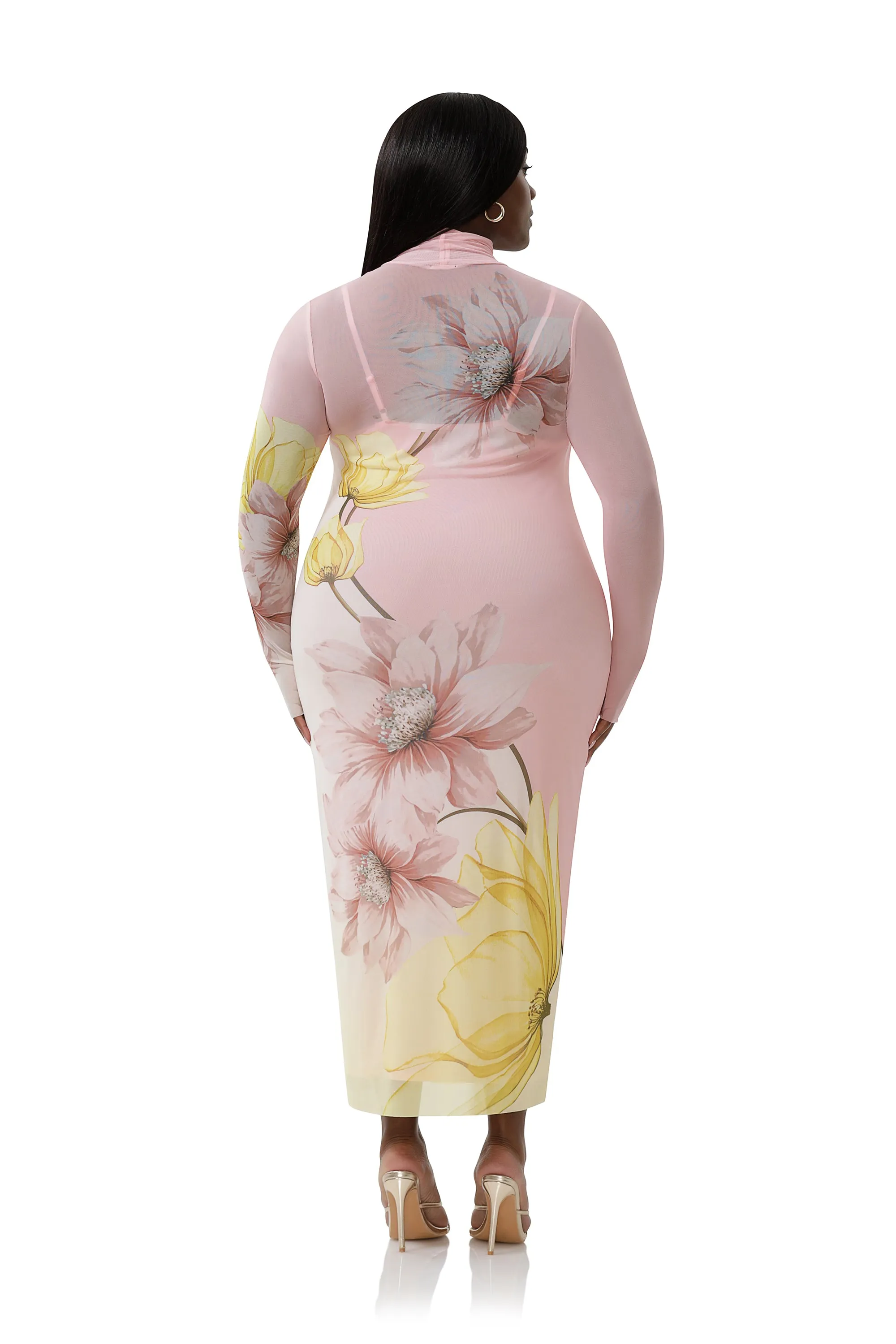 Shailene Dress - Coral Bloom