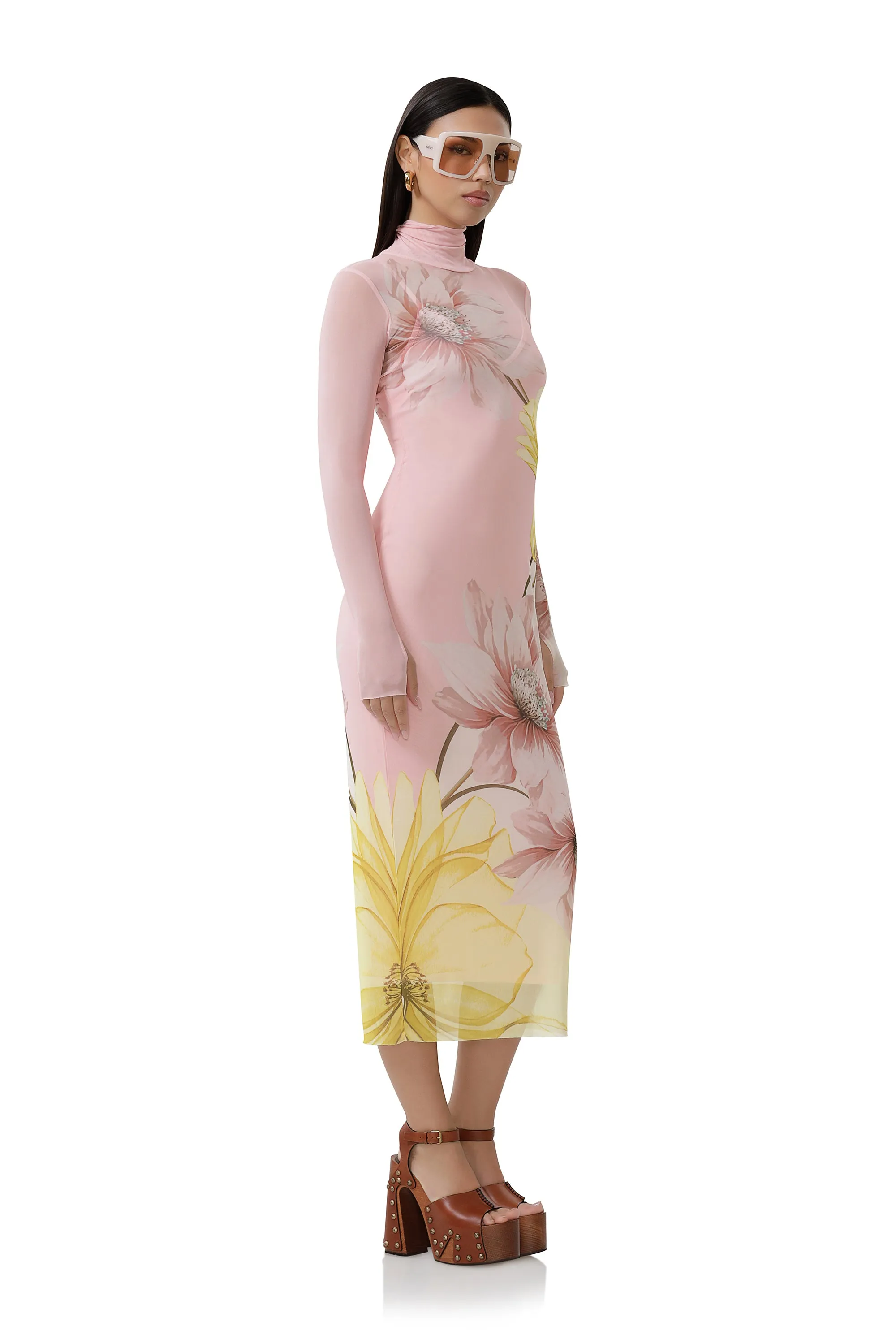 Shailene Dress - Coral Bloom