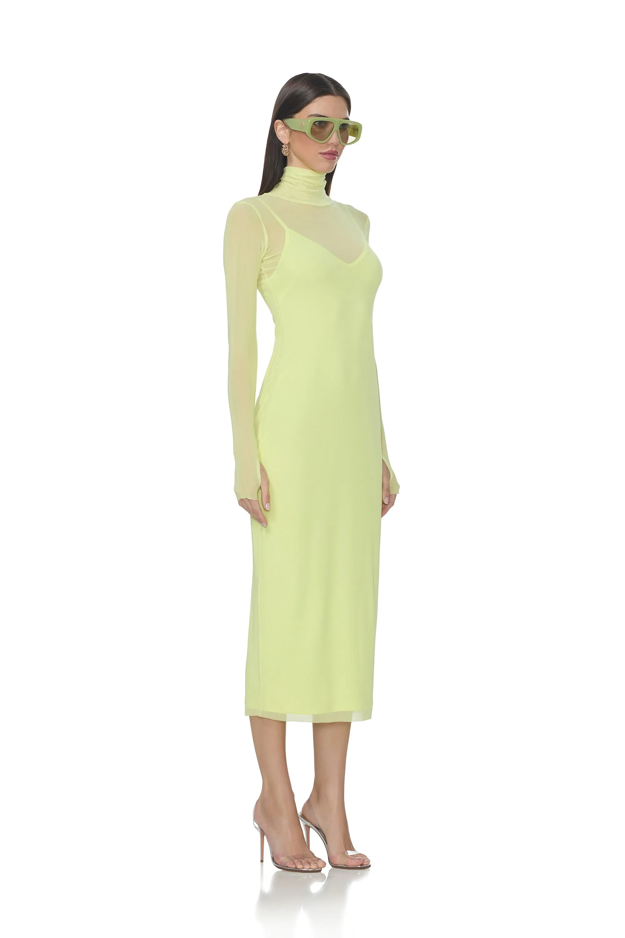 Shailene Dress - Sunny Lime