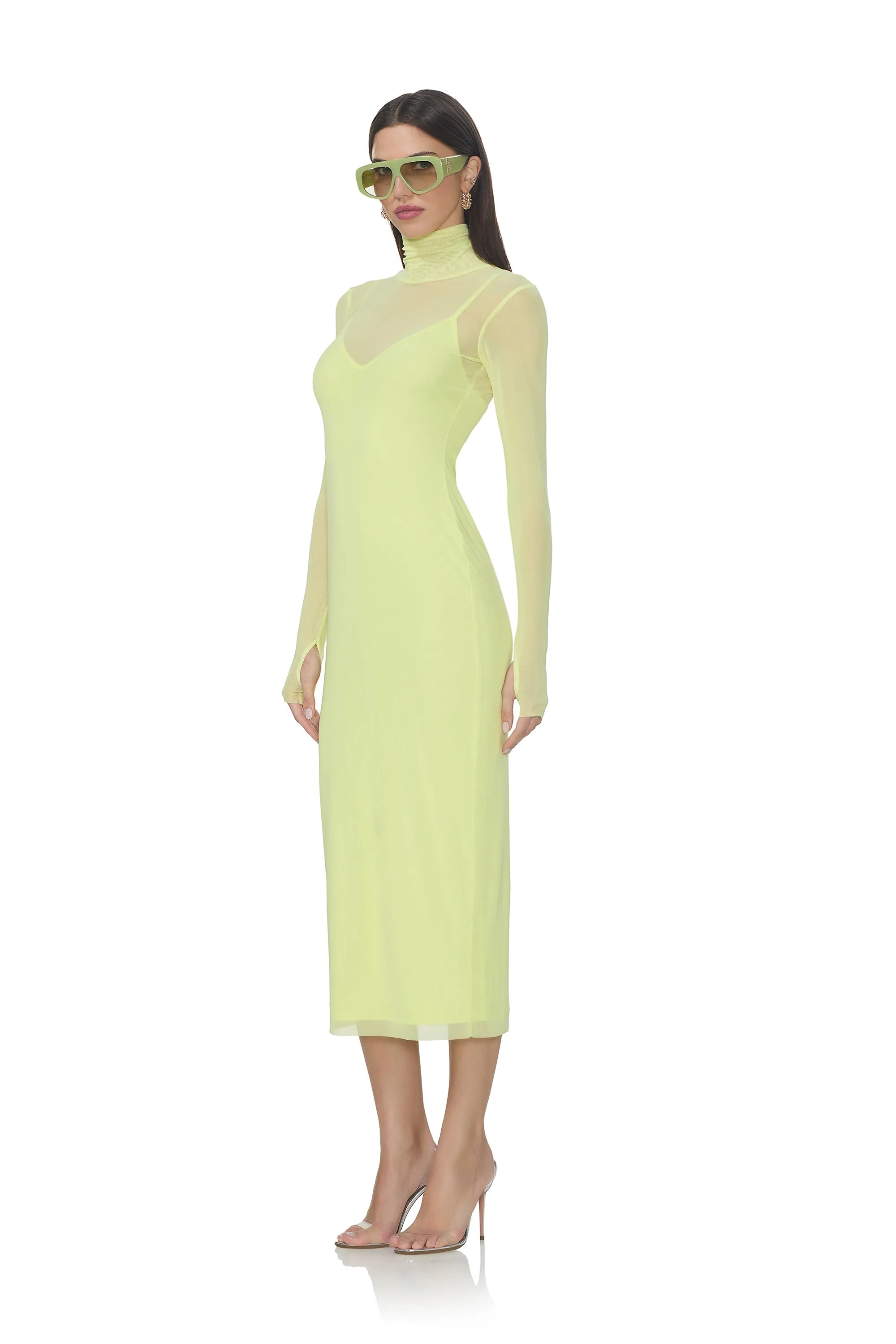 Shailene Dress - Sunny Lime