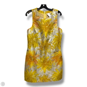 Shift Dress Party Short By Clothes Mentor In Yellow, Size: 12