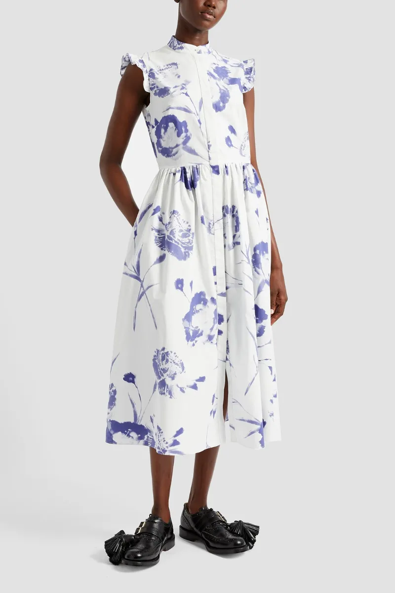 Sleeveless Flared Midi Dress
