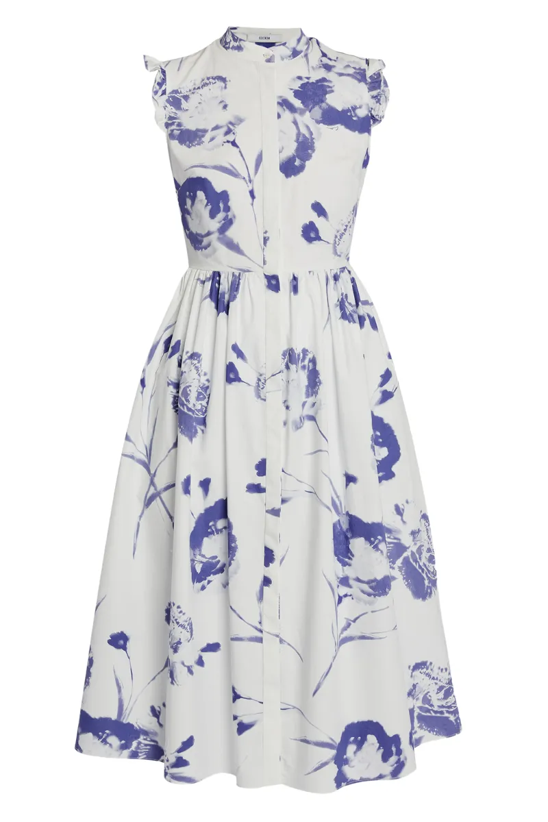 Sleeveless Flared Midi Dress