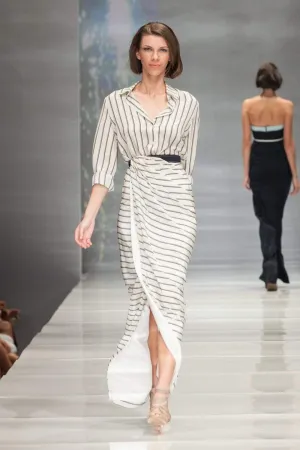 Striped Jennifer Top - Trixie Wrap Skirt