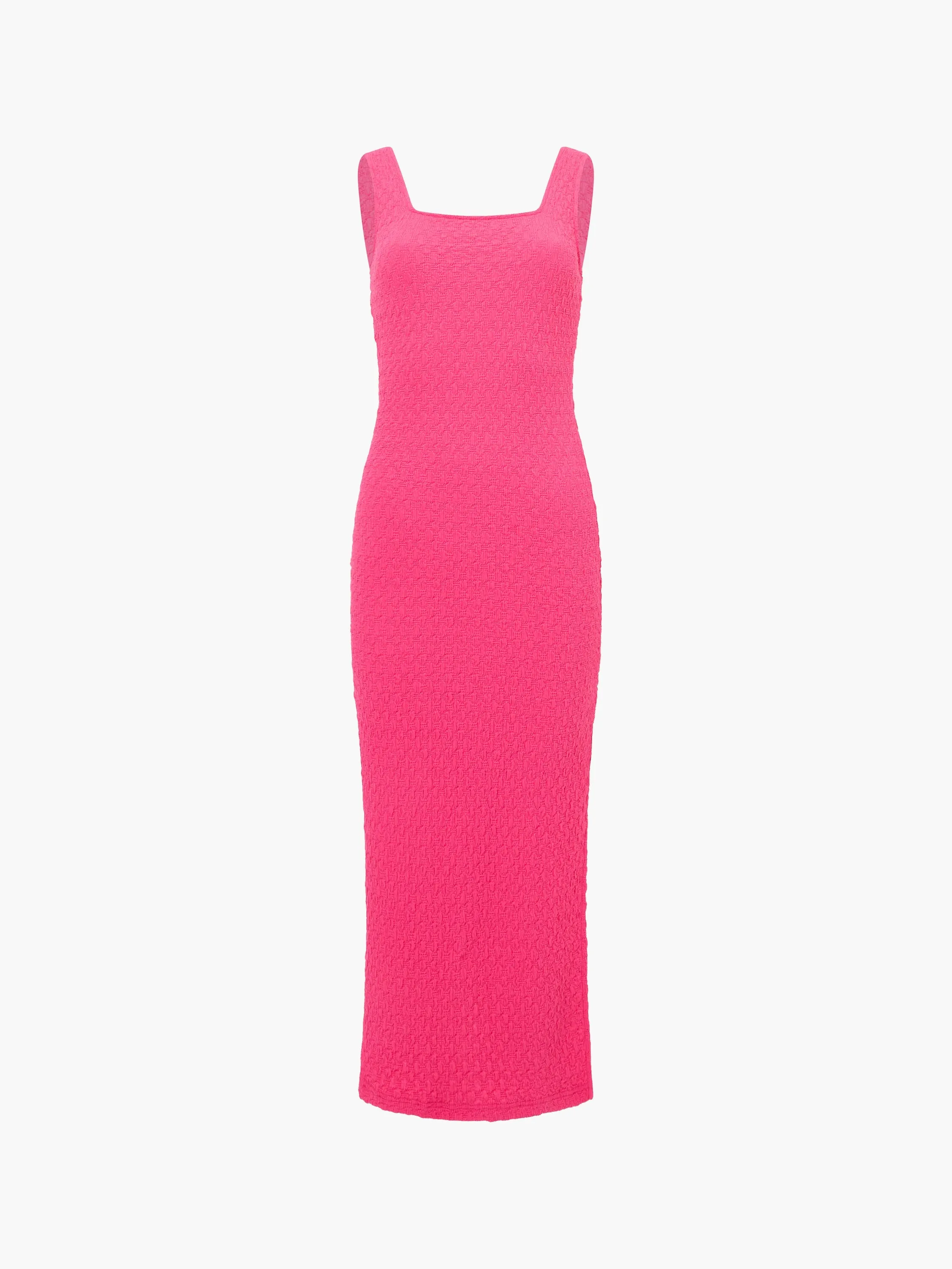 Textured Square Neck Maxi Dress