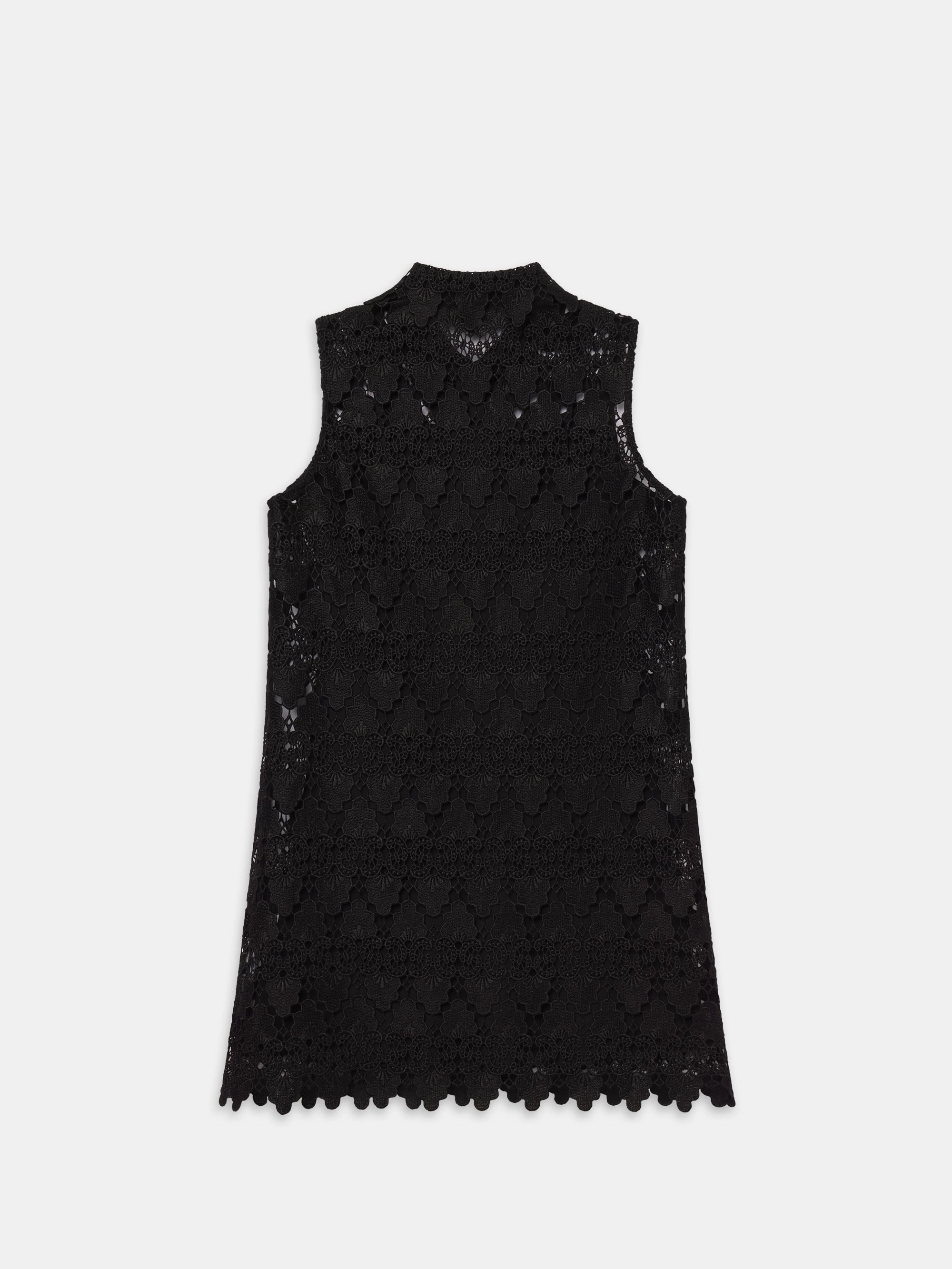 The Deco Lace Dress -- Black