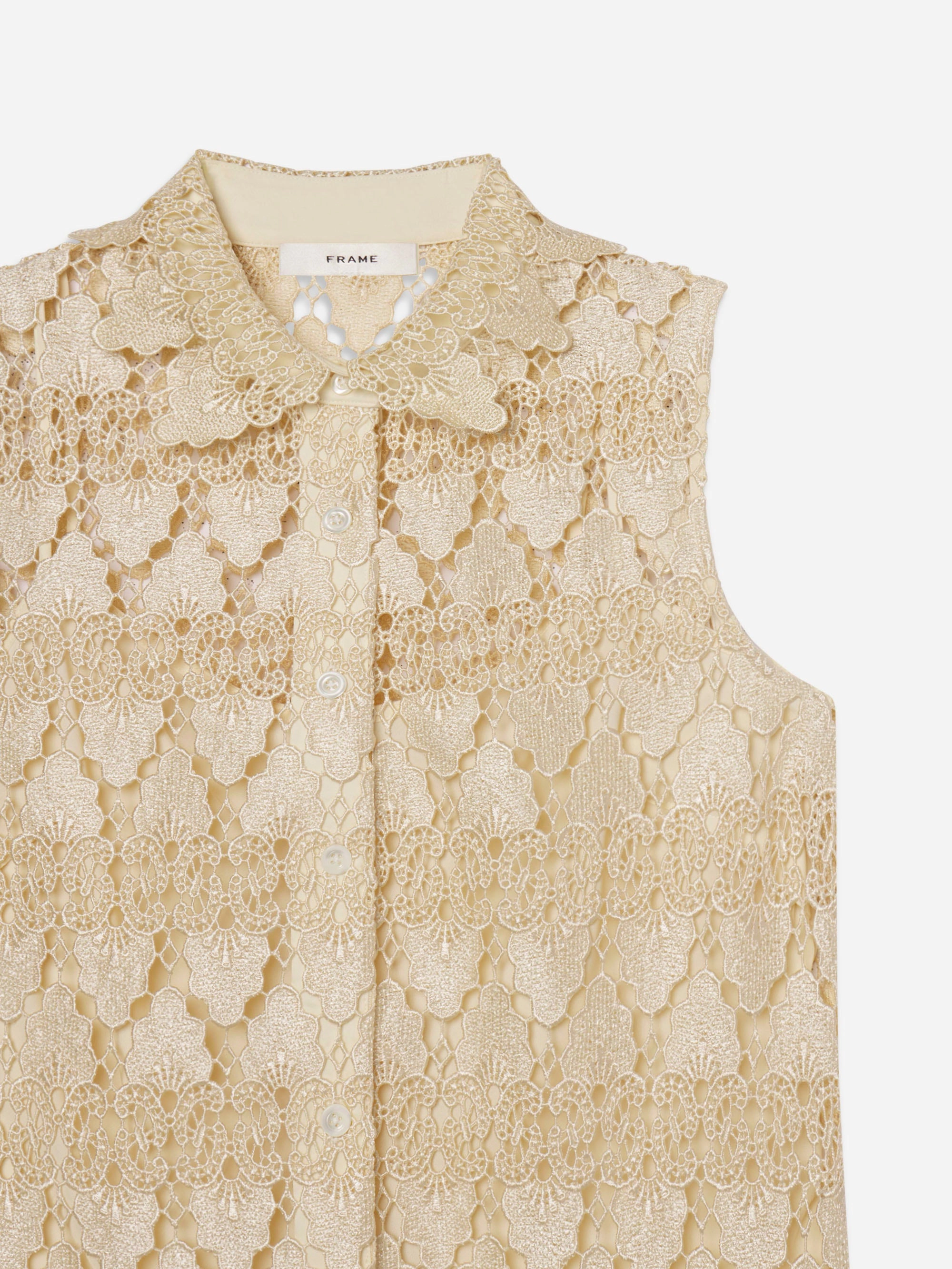 The Deco Lace Dress -- Ecru