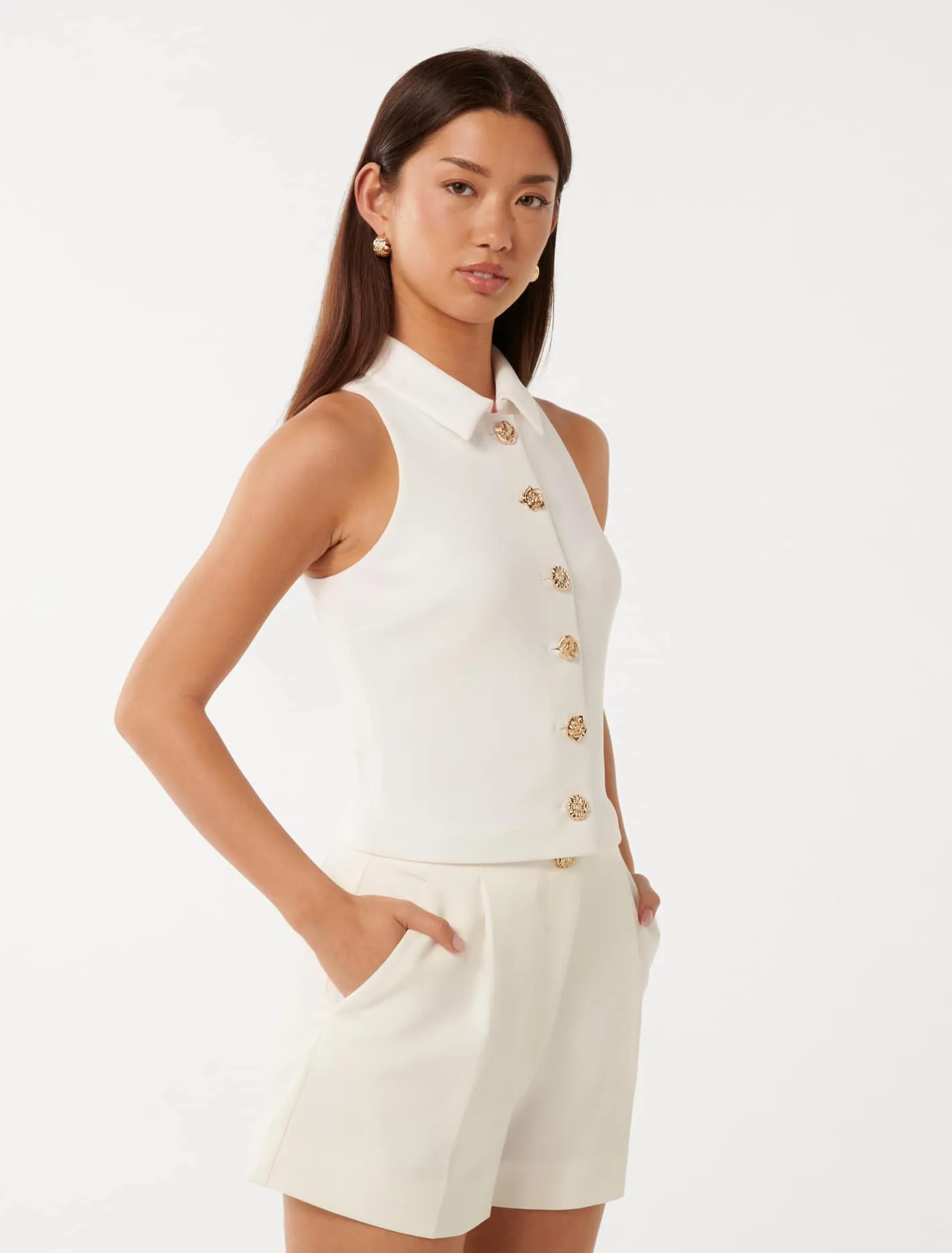 Tilly Crepe Halter Top