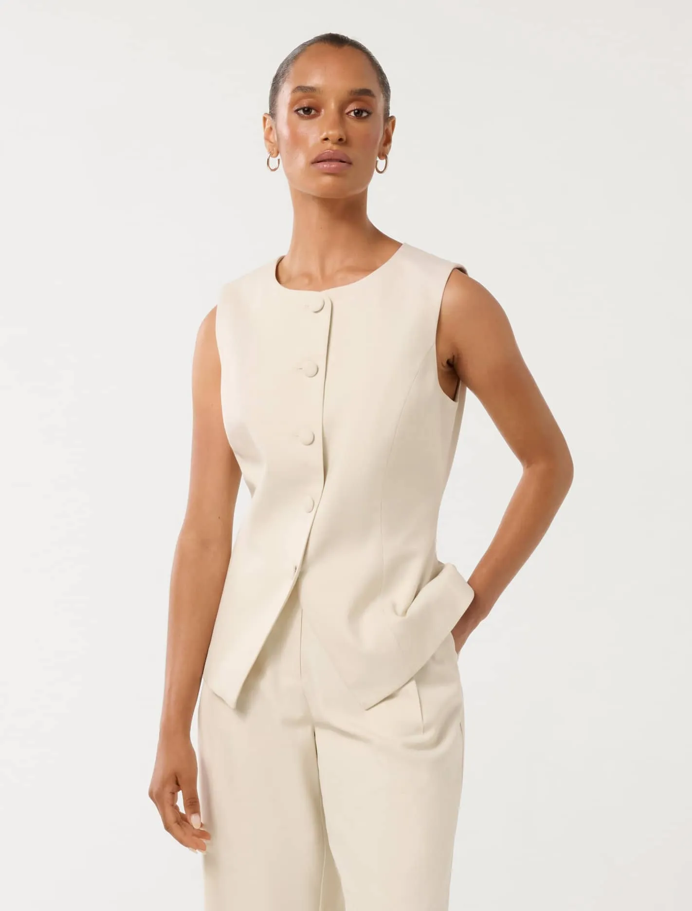 Valeria Petite High Neck Waistcoat
