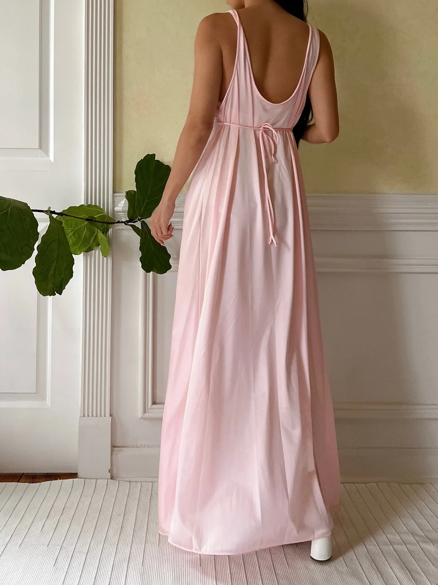 Vintage 2-Piece Nylon Peignoir Set  - M