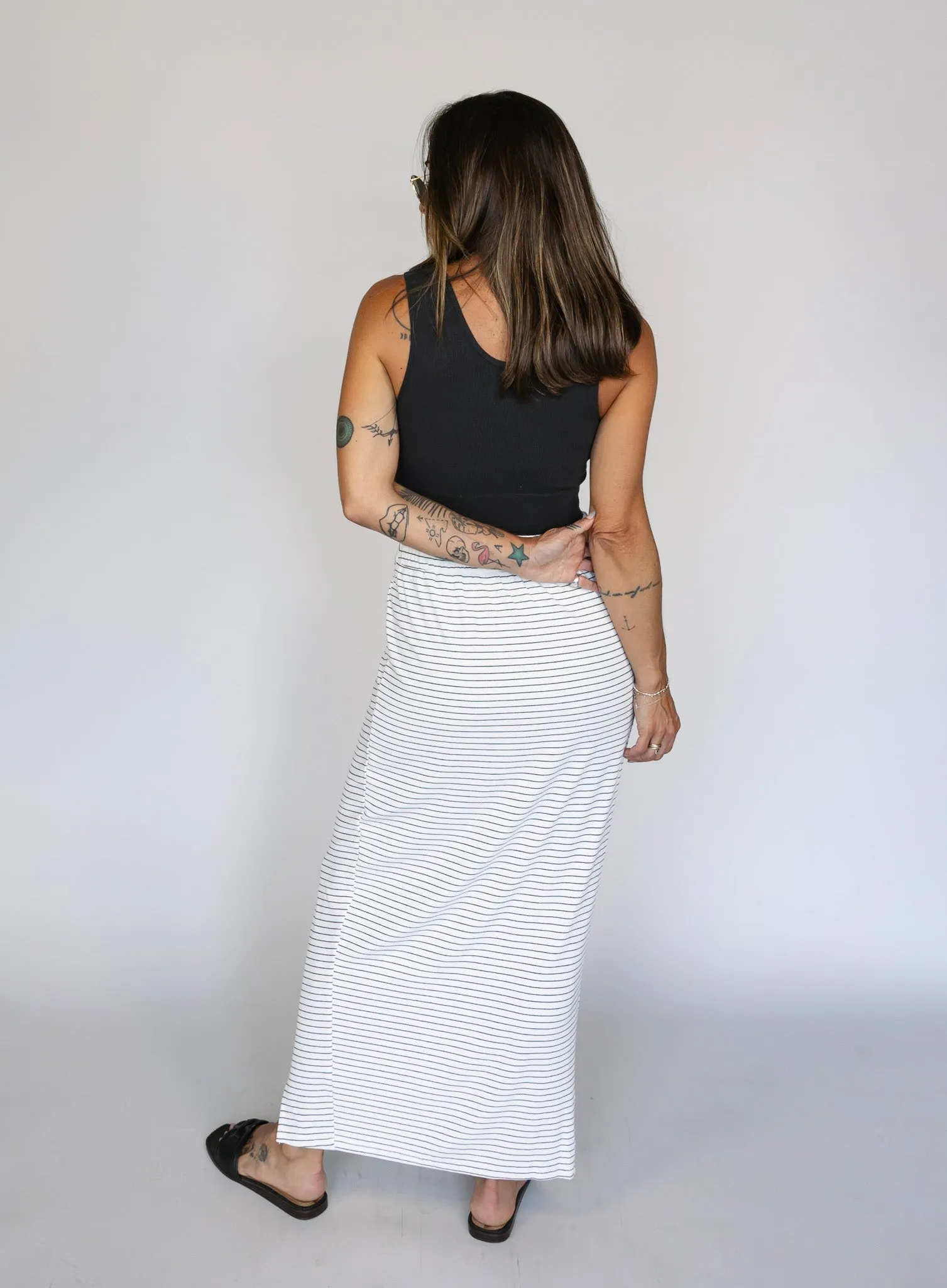 Wesley Knotted Midi Skirt